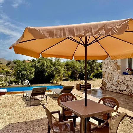 Villa Overlooking Hill New Tipical Sicilian House In Rustic Style With Private Garden And Parking *